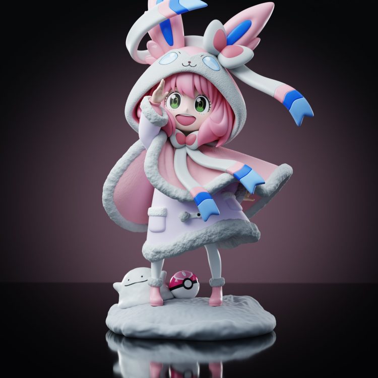 「In-stock」「Proxy Purchasing」24 cm Anya x Sylveon Figure