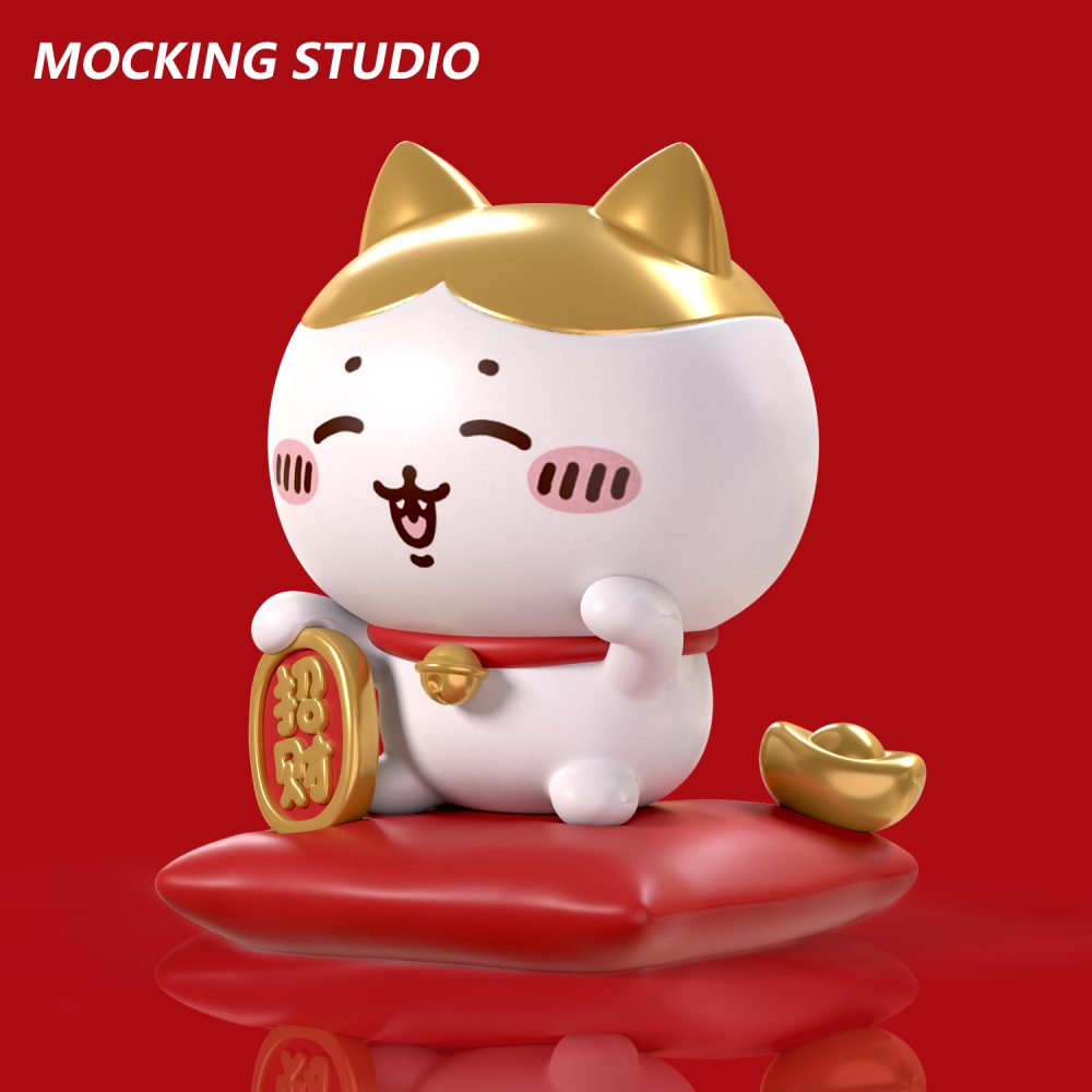 「Pre-order」18cm maneki-neko hachiware Figure, Shipping in Nov-Dec - Image 4