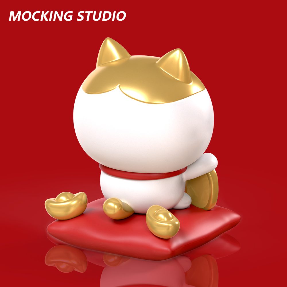 「Pre-order」18cm maneki-neko hachiware Figure, Shipping in Nov-Dec - Image 3