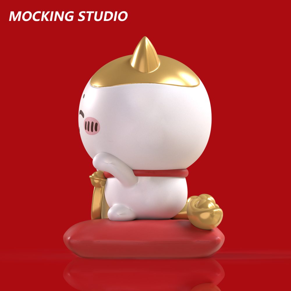 「Pre-order」18cm maneki-neko hachiware Figure, Shipping in Nov-Dec - Image 2