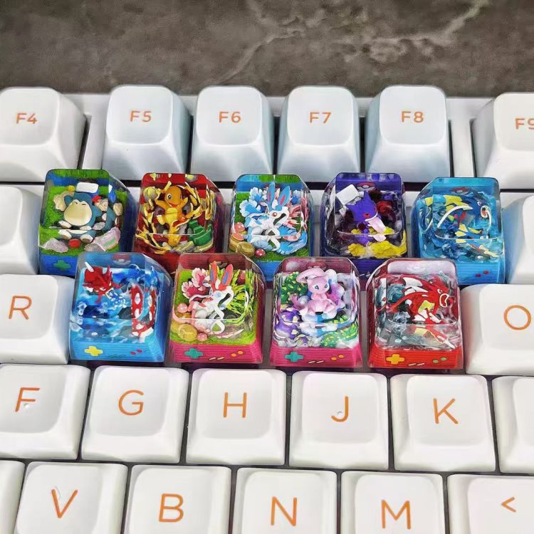 「In stock」「Proxy Purchasing」Pokémon Resin Mechanical Keyboard Keycaps