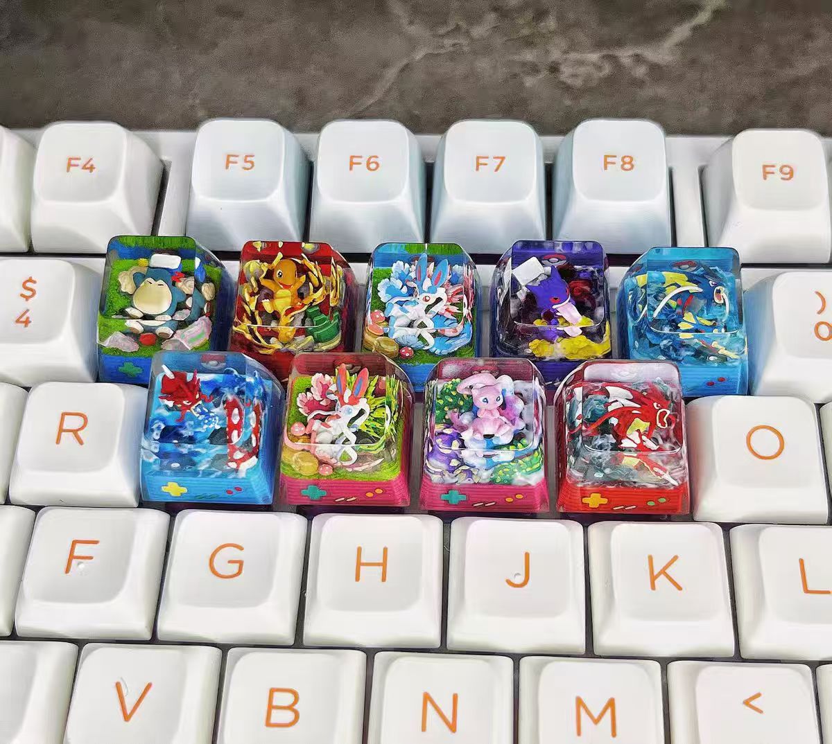 「In stock」「Proxy Purchasing」Pokémon Resin Mechanical Keyboard Keycaps