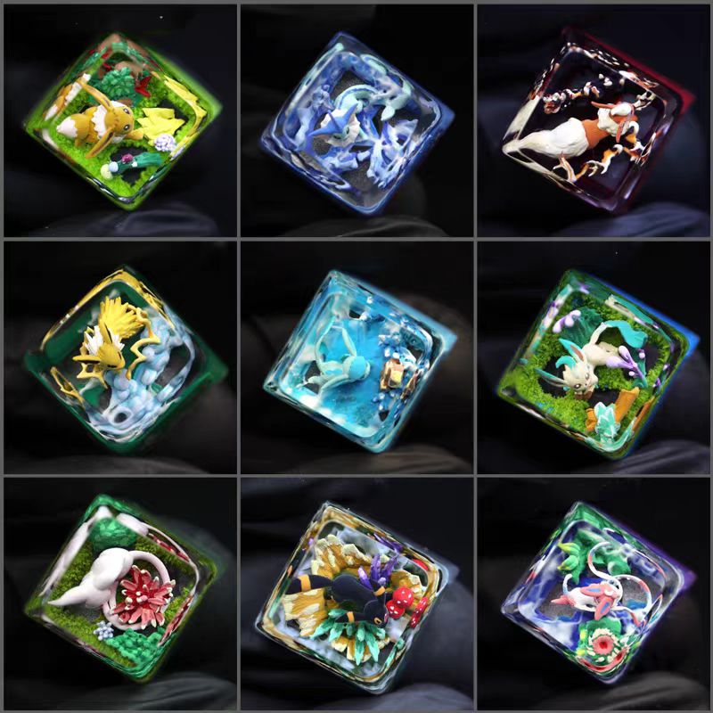 「In stock」「Proxy Purchasing」Pokémon Resin Mechanical Keyboard Keycaps - Image 2