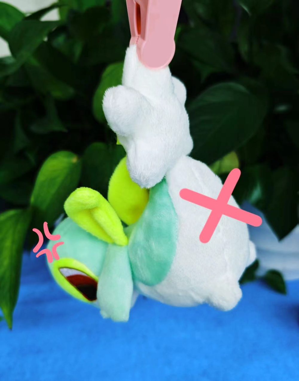 「In stock」「Proxy Purchasing」12cm Snivy Mad Face Plush - Image 4
