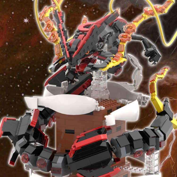 「Pre-order」Rayquaza&Shiny Mega Rayquaza Building Block Set , Shipping in Dec-Jan