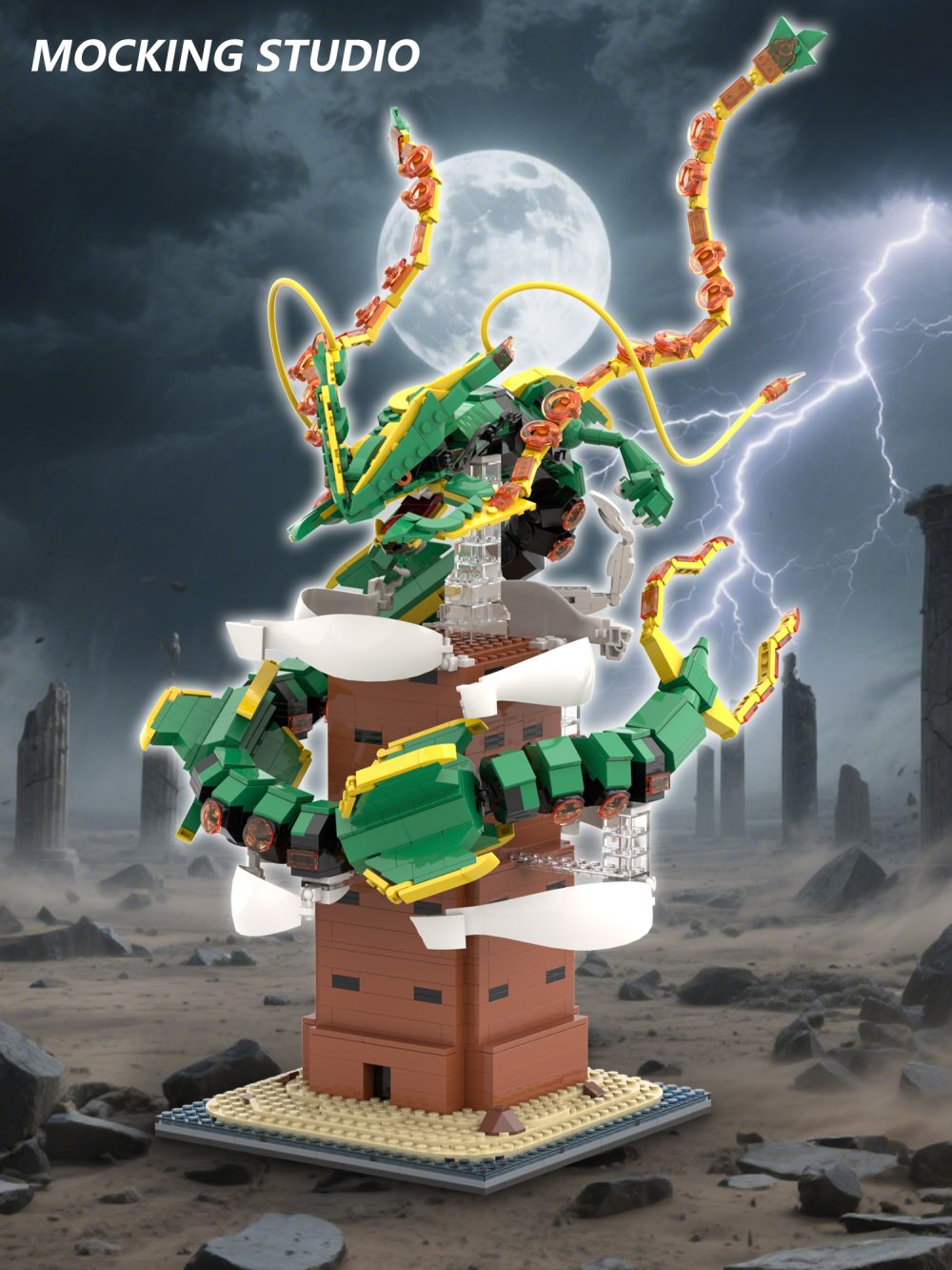 「Pre-order」Rayquaza&Shiny Mega Rayquaza Building Block Set , Shipping in Dec-Jan - Image 2